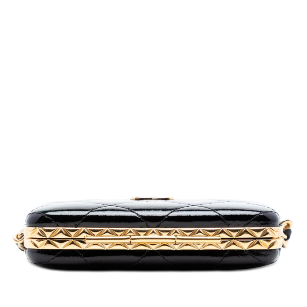 Pre-Loved Chanel Small Glazed Goatskin Box With Chain - Picture 3 of 7